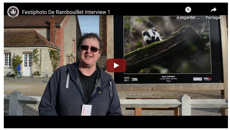 interview au Festiphoto de Rambouillet en octobre 2019